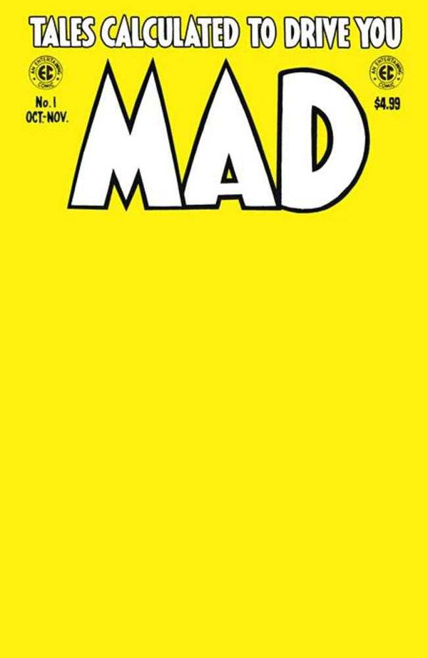 Edición facsímil de la revista Mad nº 1, portada B, variante en blanco