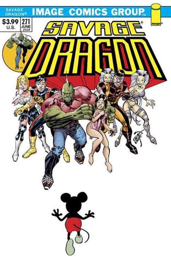 Savage Dragon #271 Portada B Erik Larsen Variante de imagen comercial de los años 70 (para adultos)