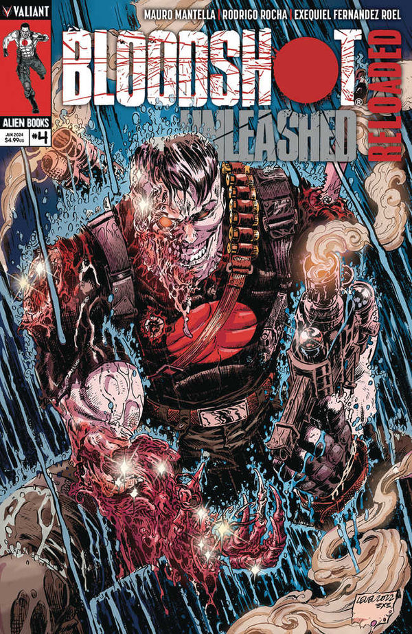 Bloodshot Unleashed Reloaded #4 (de 4) Portada del nivel A (para adultos)