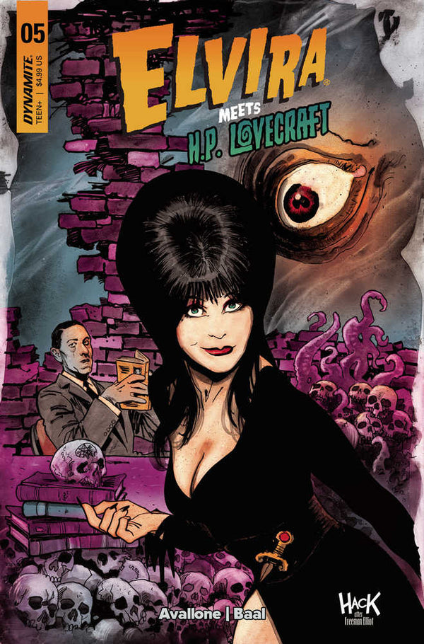 Elvira conoce a Hp Lovecraft #5 Portada C Hack