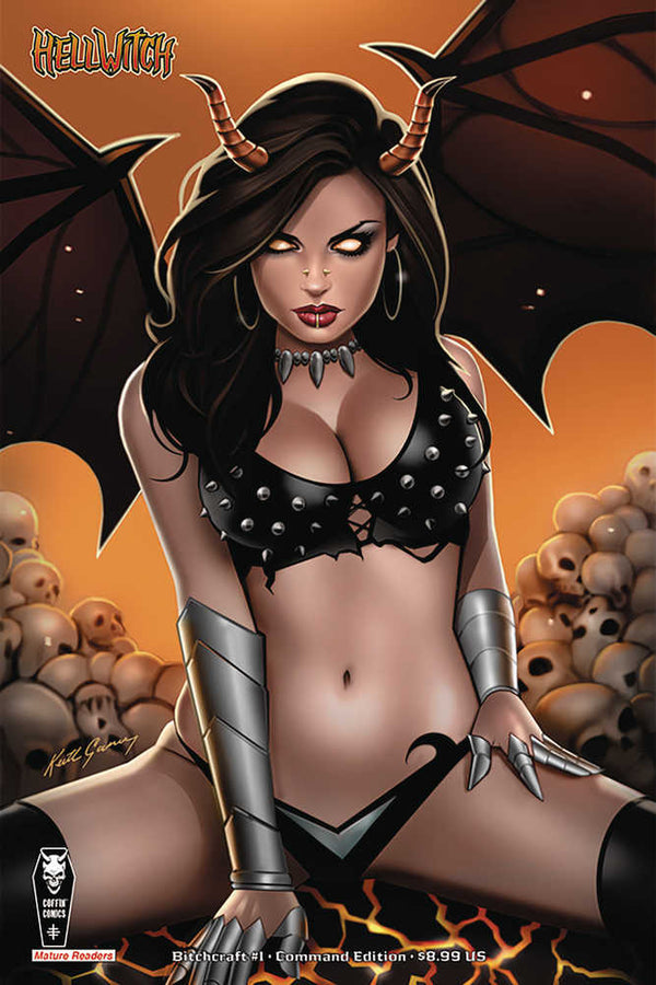 Hellwitch Bitchcraft #1 Portada B Keith Garvey Edición Command (para adultos)