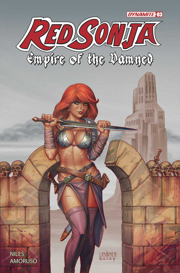 Red Sonja Empire Damned #3 Cover B Linsner