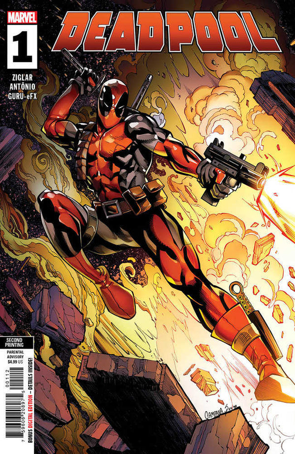 Deadpool #1 Chris Campana Segunda variante de impresión