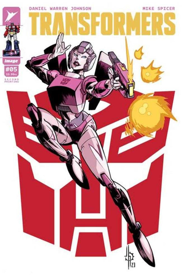 Transformers #5 2.ª edición Portada B Variante de Jason Howard