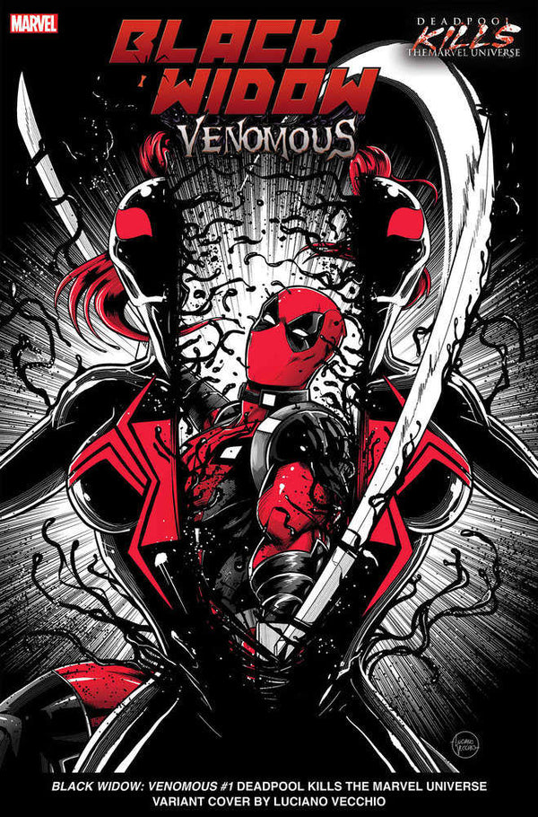 Viuda Negra: Venomous #1 Luciano Vecchio Deadpool mata la variante del Universo Marvel