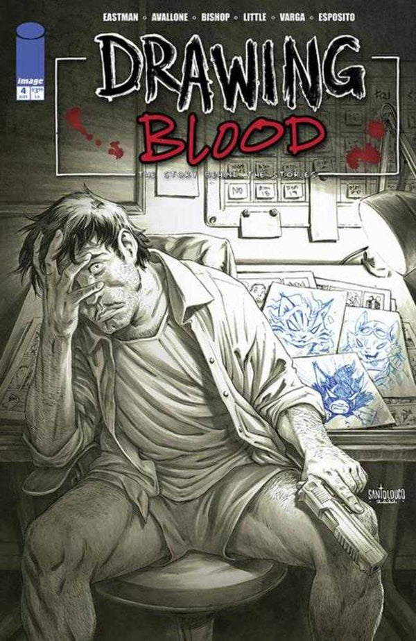 Drawing Blood #4 (Of 12) Portada C Mateus Santolouco Variante