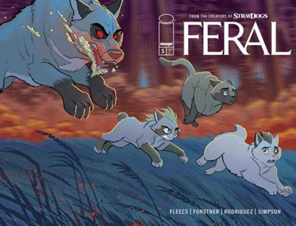 Portada de Feral #5 A Tony Fleecs y Trish Forstner Wraparound