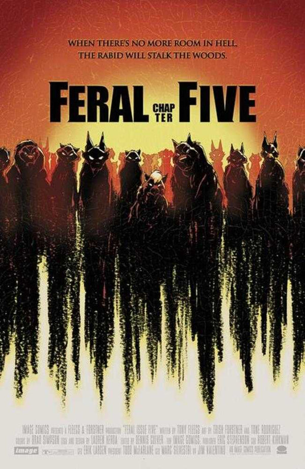 Portada B de Feral #5, homenaje a la película de Tony Fleecs y Trish Forstner