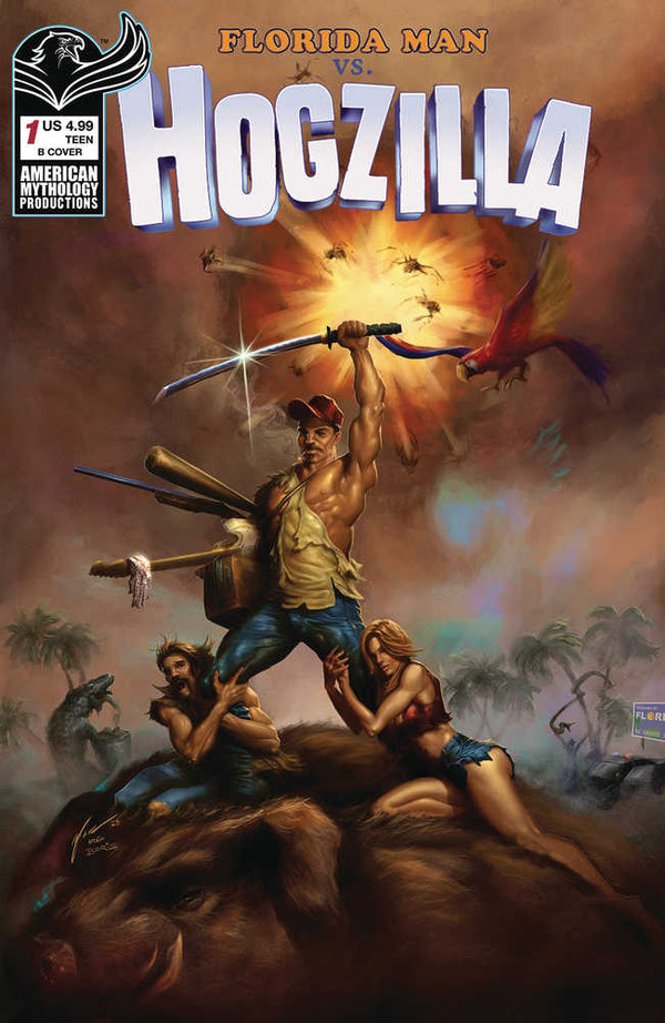 Florida Man vs Hogzilla #1 Couverture B Hommage Rogue