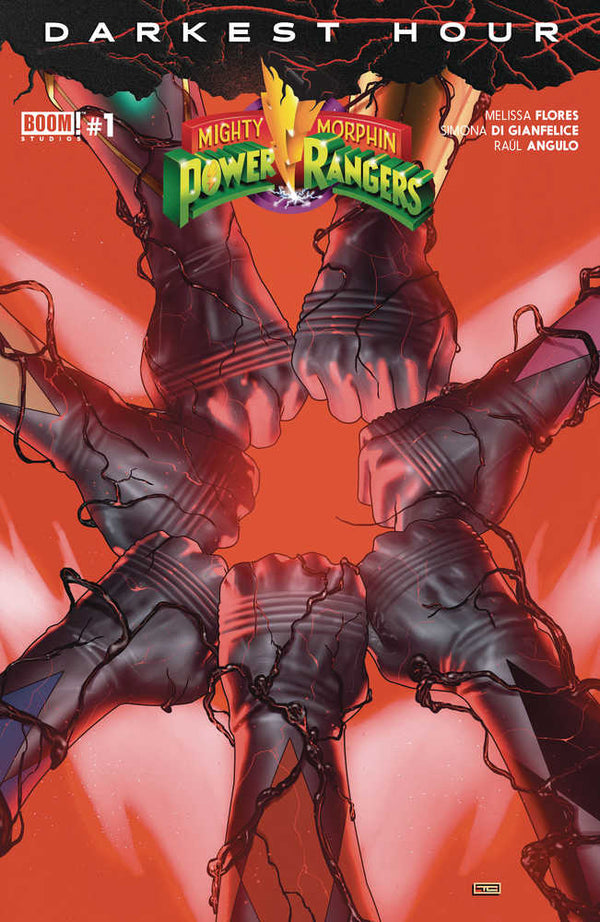 MMPR La hora más oscura n.° 1, portada B Clarke