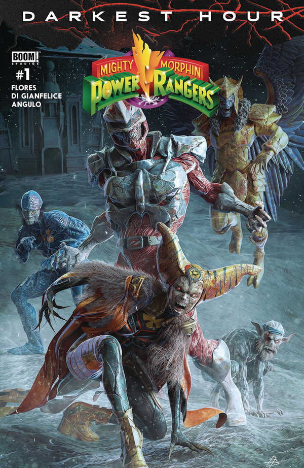 MMPR Darkest Hour #1 Cover C Dark Grid Barends