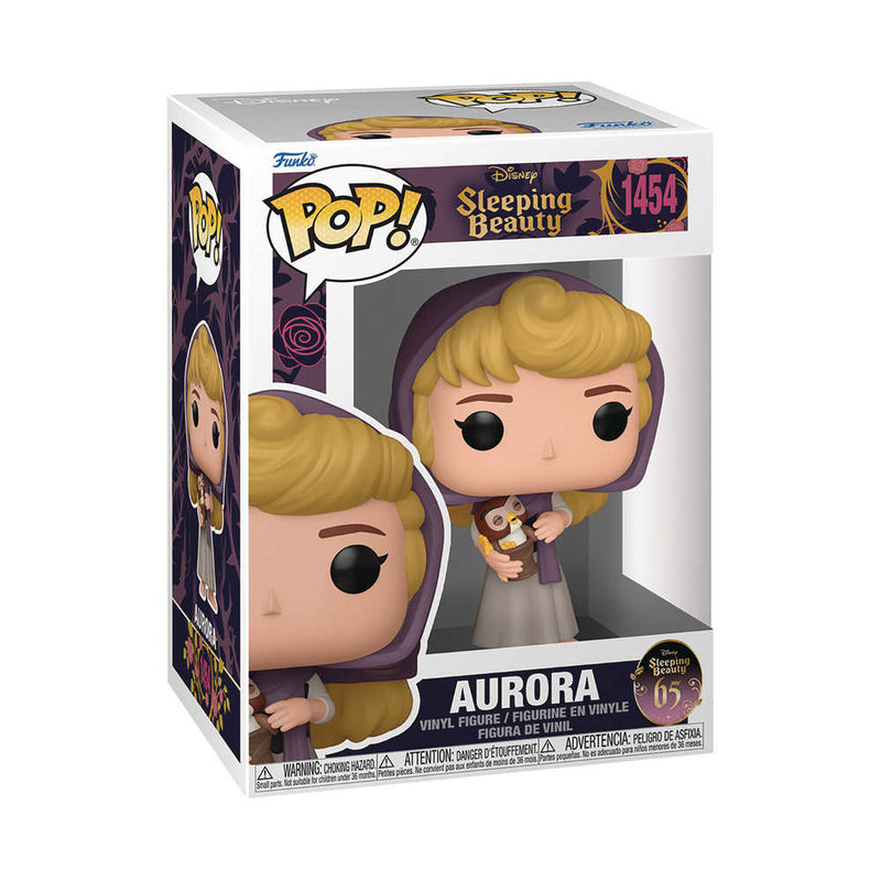 Figura de vinilo Pop Disney La Bella Durmiente 65.° aniversario Aurora con búho