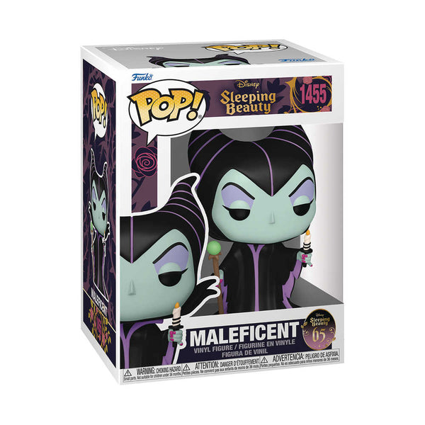 Figura de vinilo Pop Disney La Bella Durmiente 65.° aniversario de Maléfica con vela