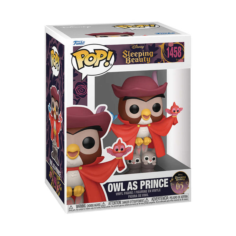 Pop Disney Sleeping Beauty 65th Owl As Prince Vinyl Figure