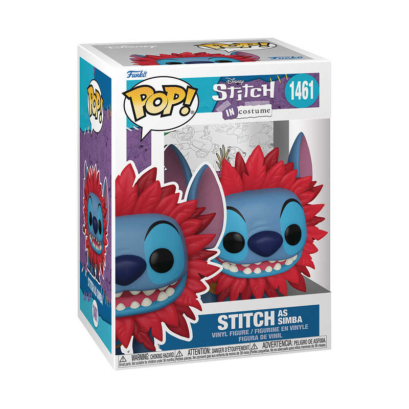 Figura de vinilo de Simba con disfraz de Stitch de Disney Pop