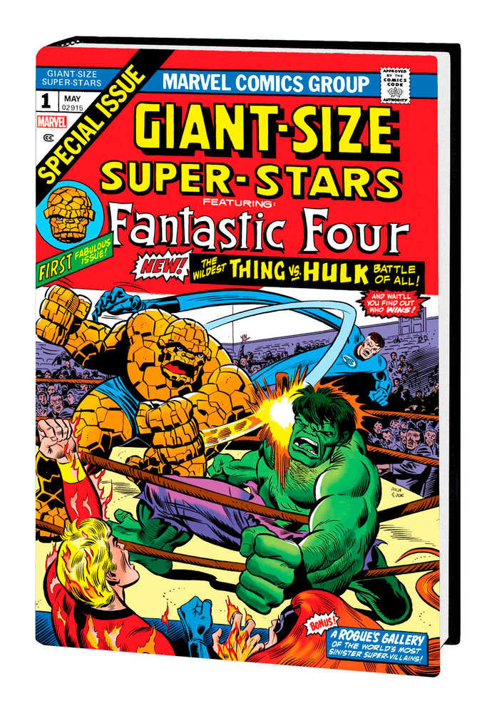 The Fantastic Four Omnibus Volume 5 Rich Buckler Thing vs. Hulk Cover [Direct Market Only]