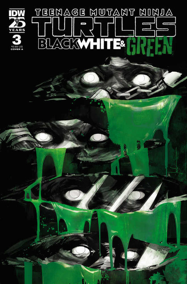 Tortugas Ninja Adolescentes Mutantes: Negro, Blanco y Verde #3 Portada A (Jock)