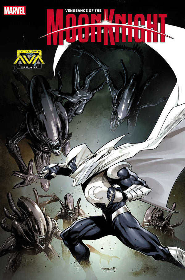 La vengeance du chevalier de la lune #7 Stephen Segovia Marvel vs. Alien Variant [Bh]