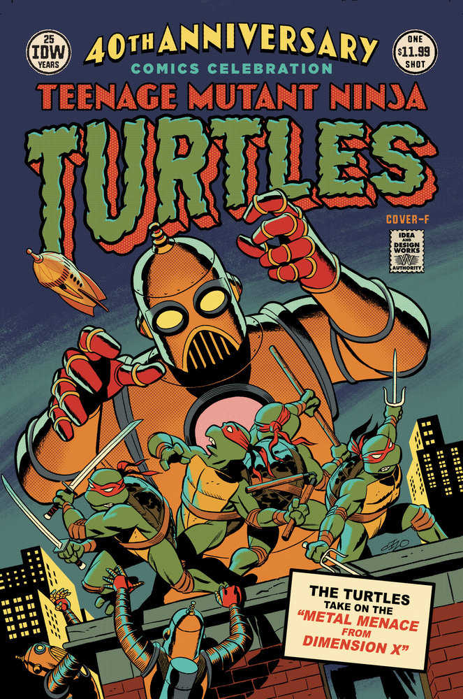 Tortugas Ninja Adolescentes Mutantes: Celebración del 40.° aniversario en cómics Variante F (Cho)