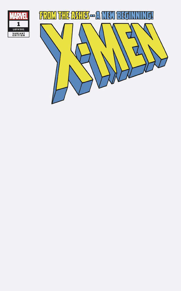 Variante de portada en blanco de X-Men