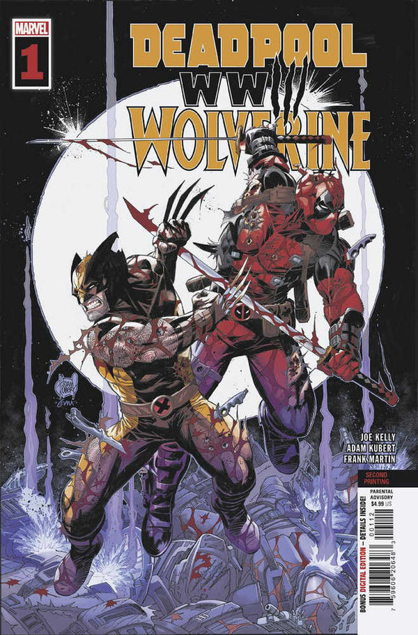 Deadpool y Wolverine: Wwiii #1 Adam Kubert Segunda versión impresa