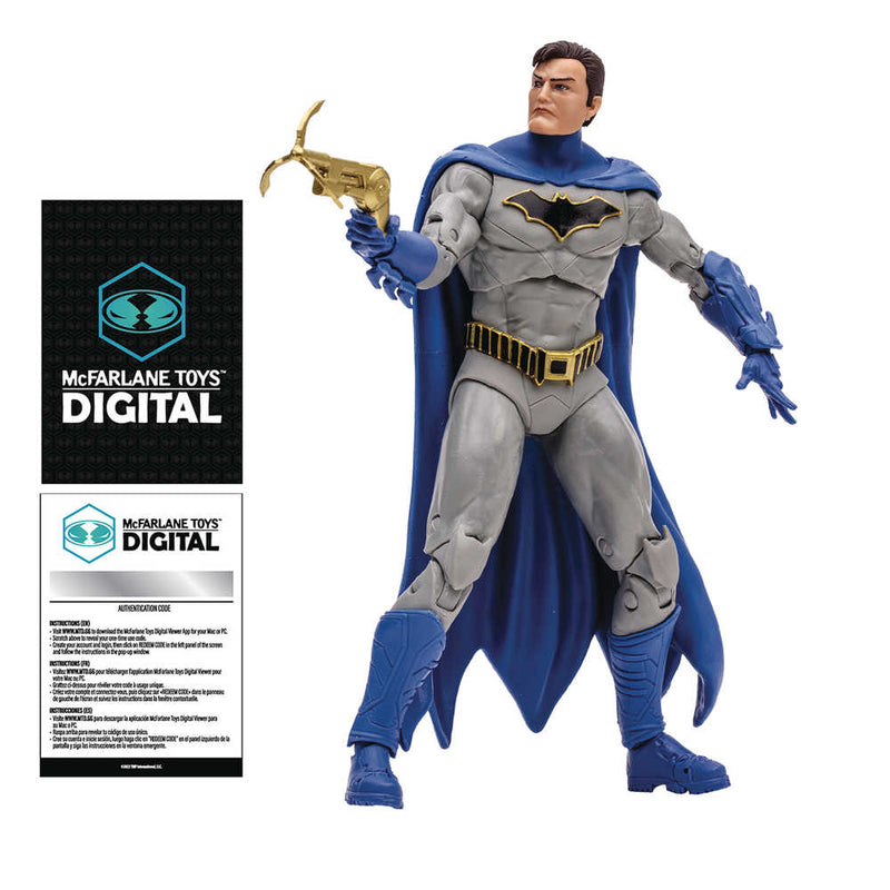 Figura de acción digital de Batman de 7 pulgadas Wv1 de DC Multiverse