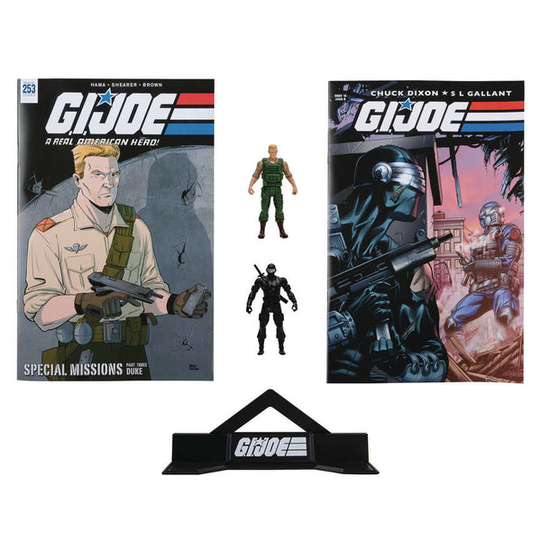 Figura de acción de GI Joe Wv1 Duke y Snake Eyes de 3 pulgadas, paquete de 2