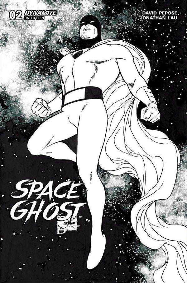 Space Ghost #2 Cover U Foc Quesada Black & White Original