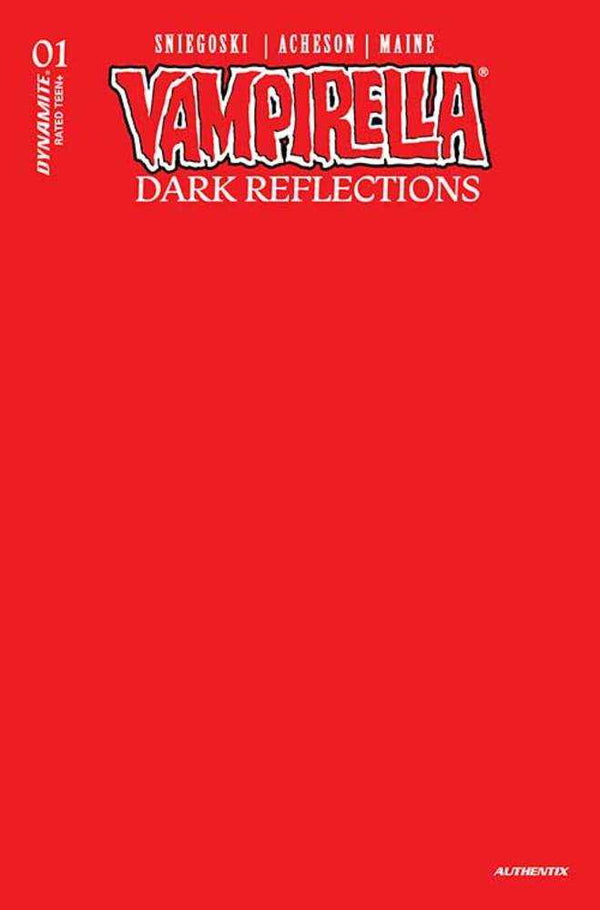 Vampirella Dark Reflections #1 Cover Y Foc Red Blank