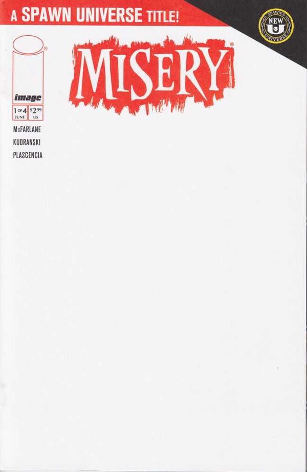 Spawn Misery #1 (Of 4) Cover C Blank Sketch Variant