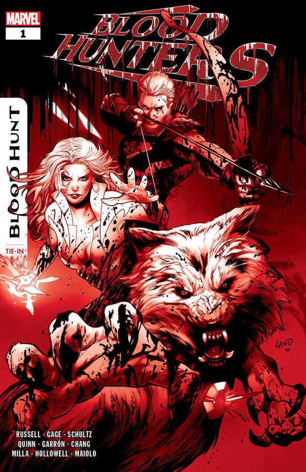 Cazadores de sangre n.º 1 Greg Land Blood Soaked 2.ª variante de impresión [Bh]