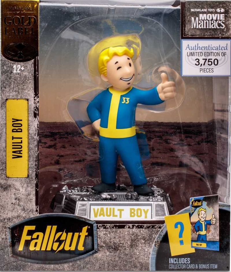 Movie Maniacs - Figura de 6" en pose de Fallout - Vault Boy (oro)