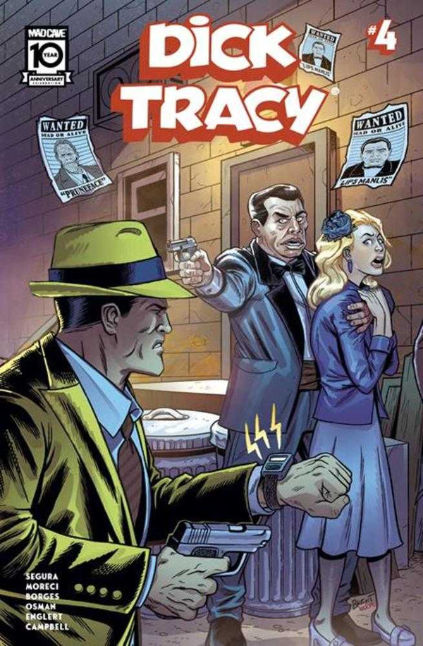 Dick Tracy #4 Portada B Variante de conexión de Brent Schoonover