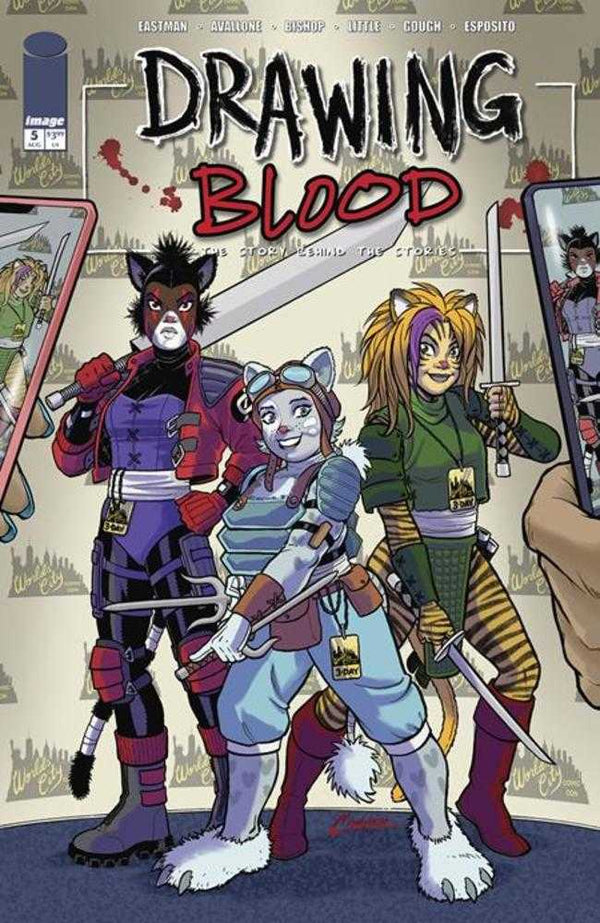 Drawing Blood #5 (de 12) Portada C Amanda Conner Variante