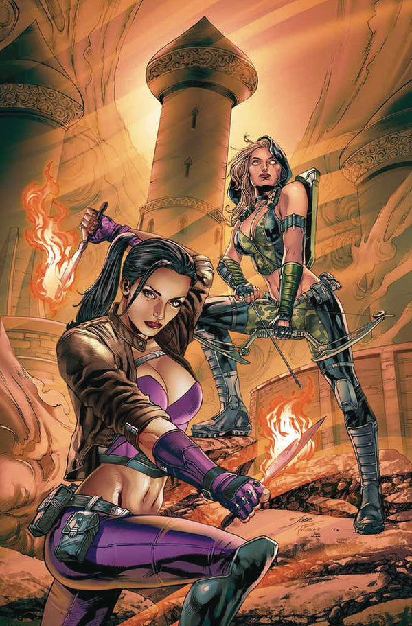 Cuento de hadas: equipo formado por Robyn Hood y Jasmine, portada B Vitorino