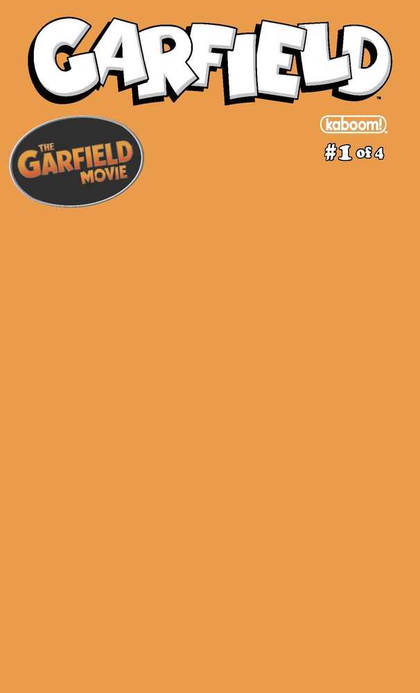 Garfield n.° 1 (de 4) Portada D Boceto en blanco Variante naranja