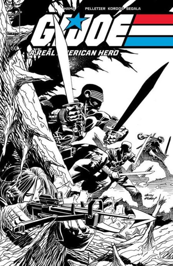 GI Joe Un verdadero héroe americano n.° 309 Portada B Andy Kubert Variante en blanco y negro