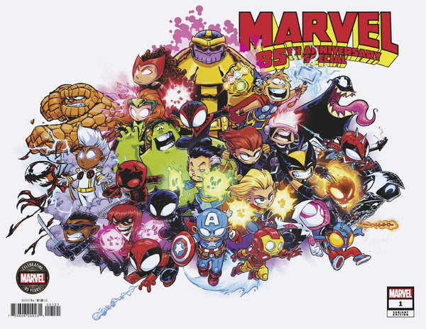 Variante envolvente de Skottie Young, especial del 85.° aniversario de Marvel, n.° 1