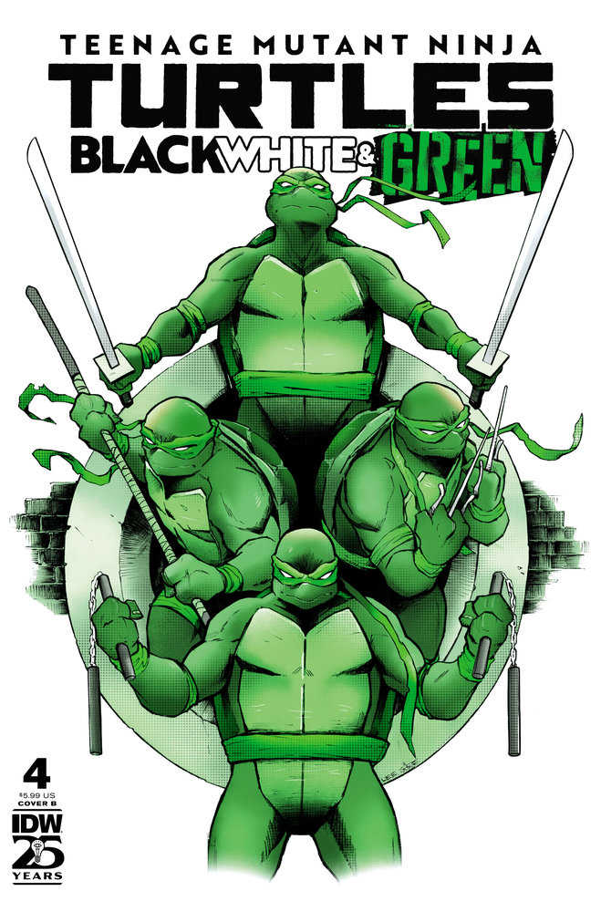 Teenage Mutant Ninja Turtles: Black, White, And Green