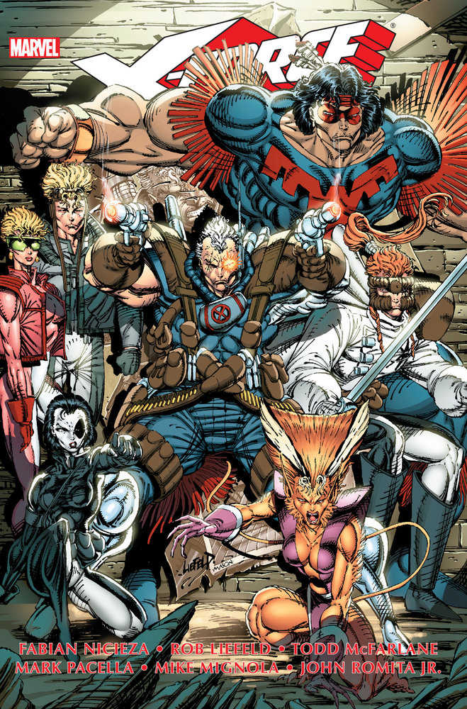 X-Force Omnibus Volume. 1 Rob Liefeld Pin-Up Cover [New Printing, Direct Market Only]