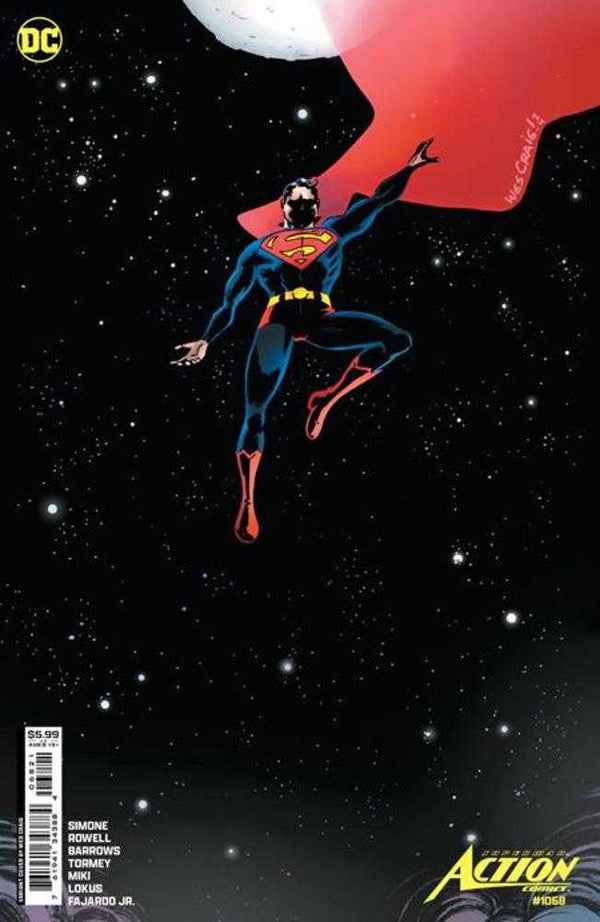 Action Comics #1068 Portada B Wes Craig Variante de cartulina