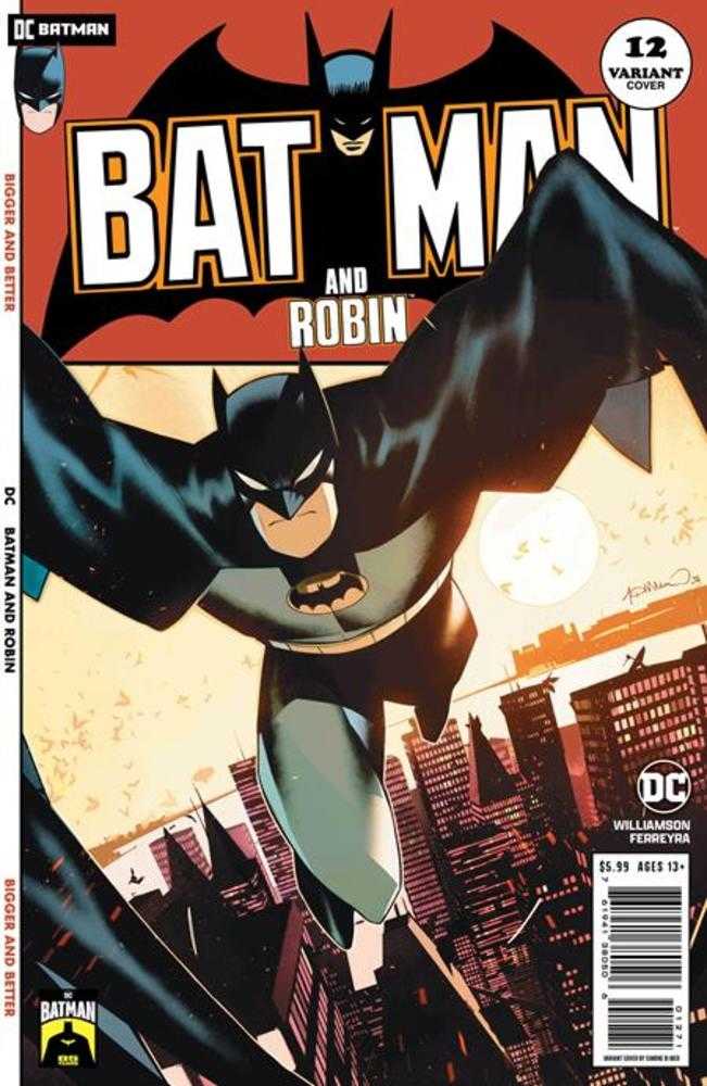 Batman y Robin n.° 12, portada D, Simone Di Meo, Batman, 85.° aniversario, variante de cartulina