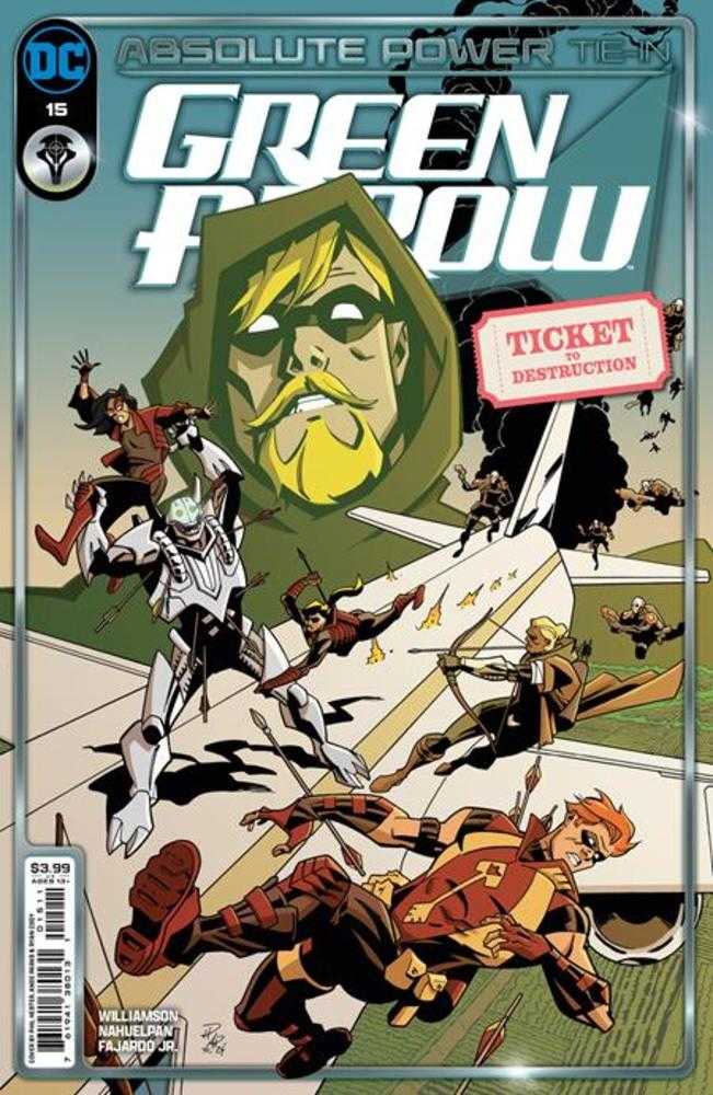 Flecha verde n.° 15, portada A de Phil Hester (Absolute Power)