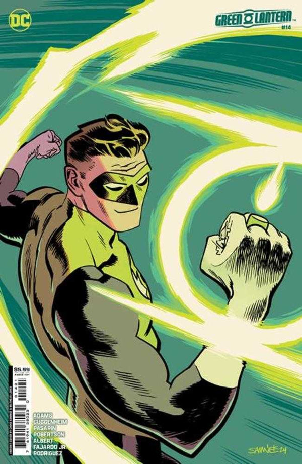 Green Lantern n.° 14, portada B, Chris Samnee, variante de cartulina (Absolute Power)