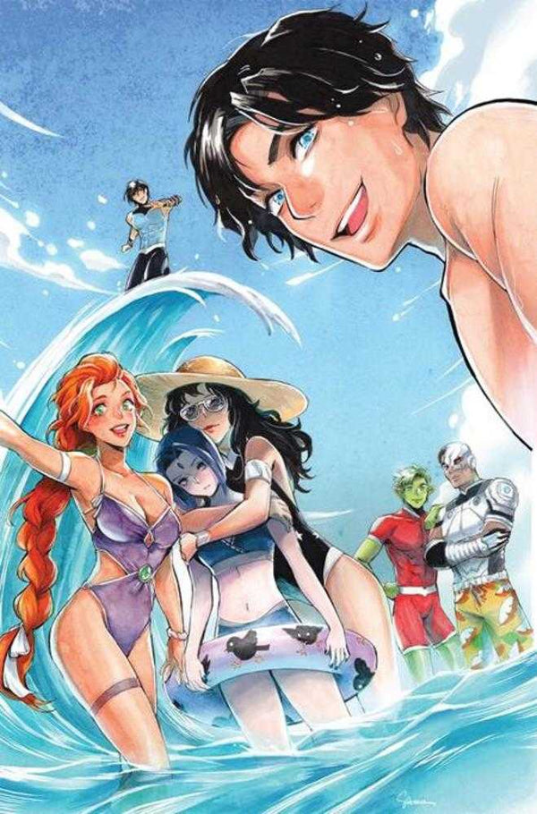 Titans #14 Cover E Saowee Swimsuit Card Stock Variant