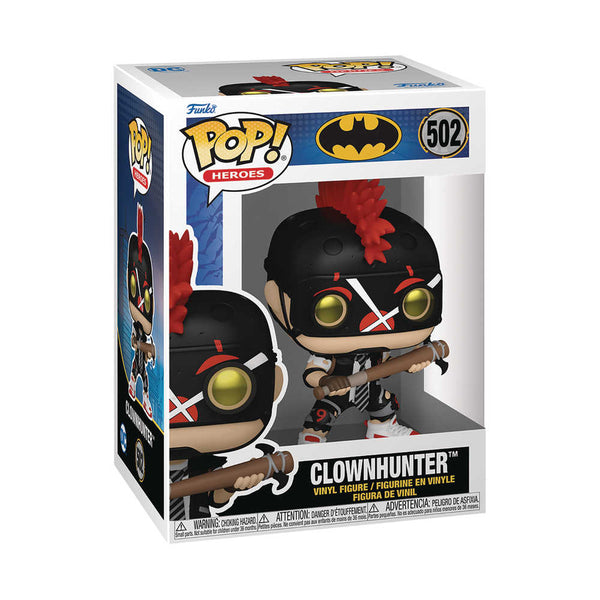 Figura de vinilo de Batman Warzone de Pop Heroes, el payaso cazador