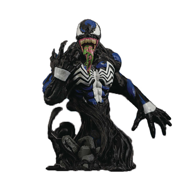 Busto de Venom en versión azul y negra de Marvel Comics