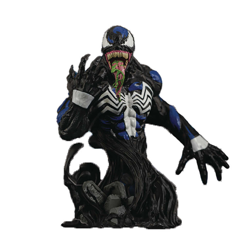 Busto de Venom en versión azul y negra de Marvel Comics