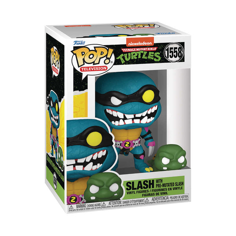 Figura de vinilo Pop&amp;Buddy de las Tortugas Ninja mutantes adolescentes temporada 4 de Slash y Mouser