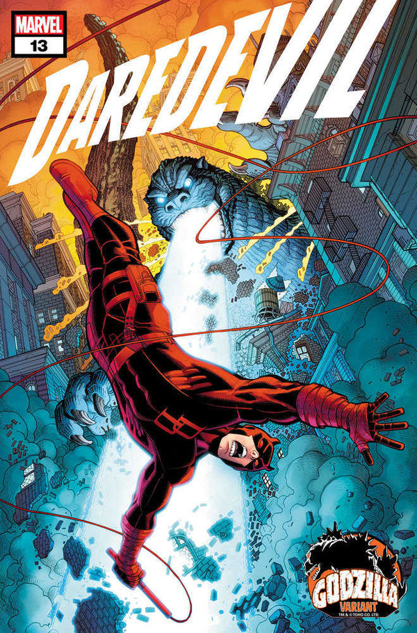 Daredevil #13 Nick Bradshaw Variante de Godzilla